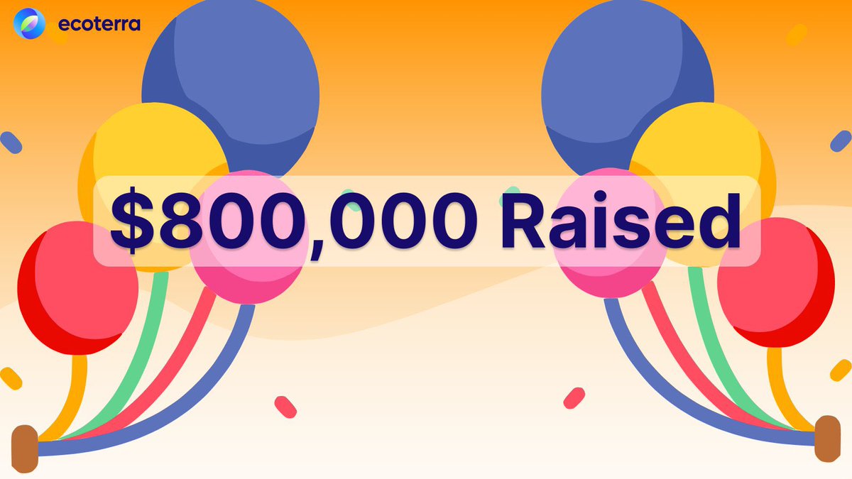 eth20tokenCC's tweet image. WE MADE IT🎉🎊

🔥 Over $800,000 Raised 🔥

Thank you, ecoterra fam, for your unwavering support! 💚

Current rate: 1 $ECOTERRA = $0.004 USDT

Don't miss out on this incredible opportunity to join our #Presale! ⏰💰⬇️

bit.ly/EcoTerraTW