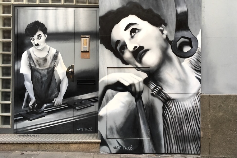 Charles Chaplin ift.tt/6FQeH4g #streetart #graffiti #muroshablados