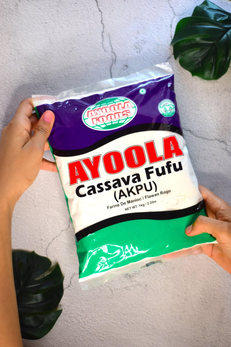 ayoolafoods's tweet photo. Fufu lovers, gather round! With our Ayoola Cassava Fufu, we perfected a technology that eliminates the potent smell usually associated with fufu without compromising the quality of the product and it is made from 100% cassava! 💃

#AyoolaFoods  #Foodie #AyoolaCassavaFufu #Akpu https://t.co/DiSmHZrgWK