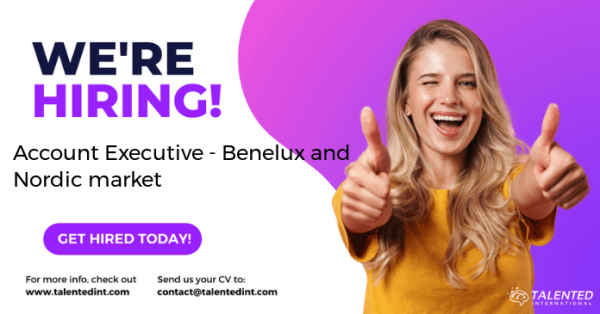 TalentedInt's tweet photo. New role! Account Executive - Benelux and Nordic market - #Barcelona. https://t.co/jlVxqEoj3c