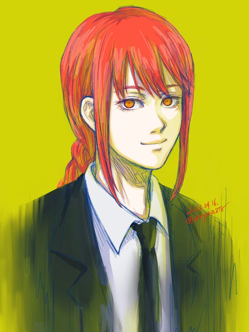 マキマ「初描きマキマ#チェンソーマンファンアート#illustration #二次