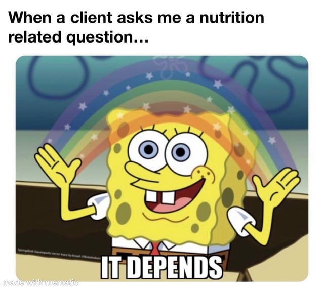 RemotePts's tweet image. When nutrition advice isn&apos;t one-size-fits-all 😅 Who else has been in this situation? #PersonalTrainerLife #NutritionTips #FitnessMemes #personaltrainer #personaltrainerlife #personaltraineronline