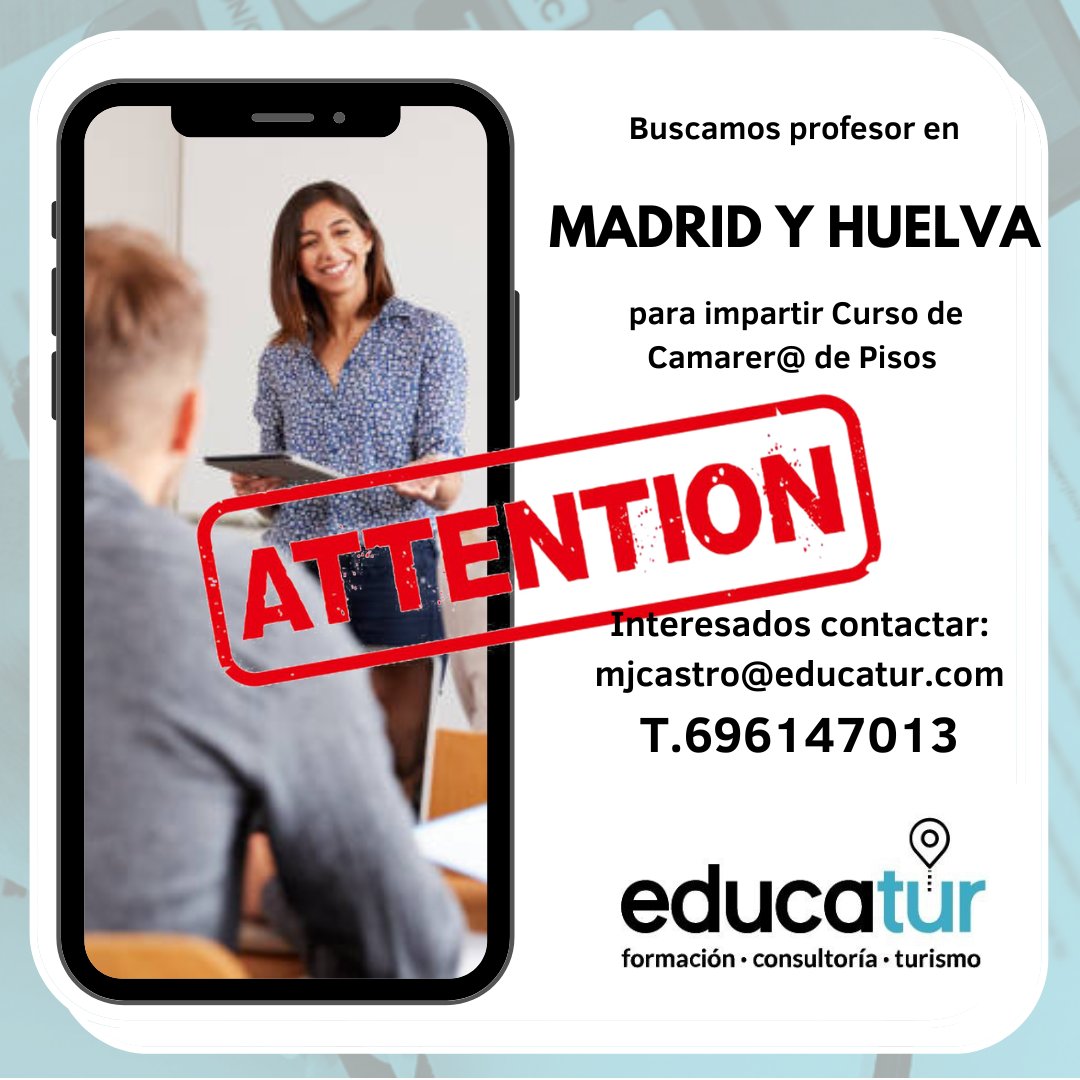 dbiosca's tweet image. ‼️Estamos buscando un formad@r como tu 👉🏼‼️
📍Madrid y Huelva
‼️Si te interesa o conoces a alguien que le pueda encajar te esperamos ‼️
#trabajo #formacion