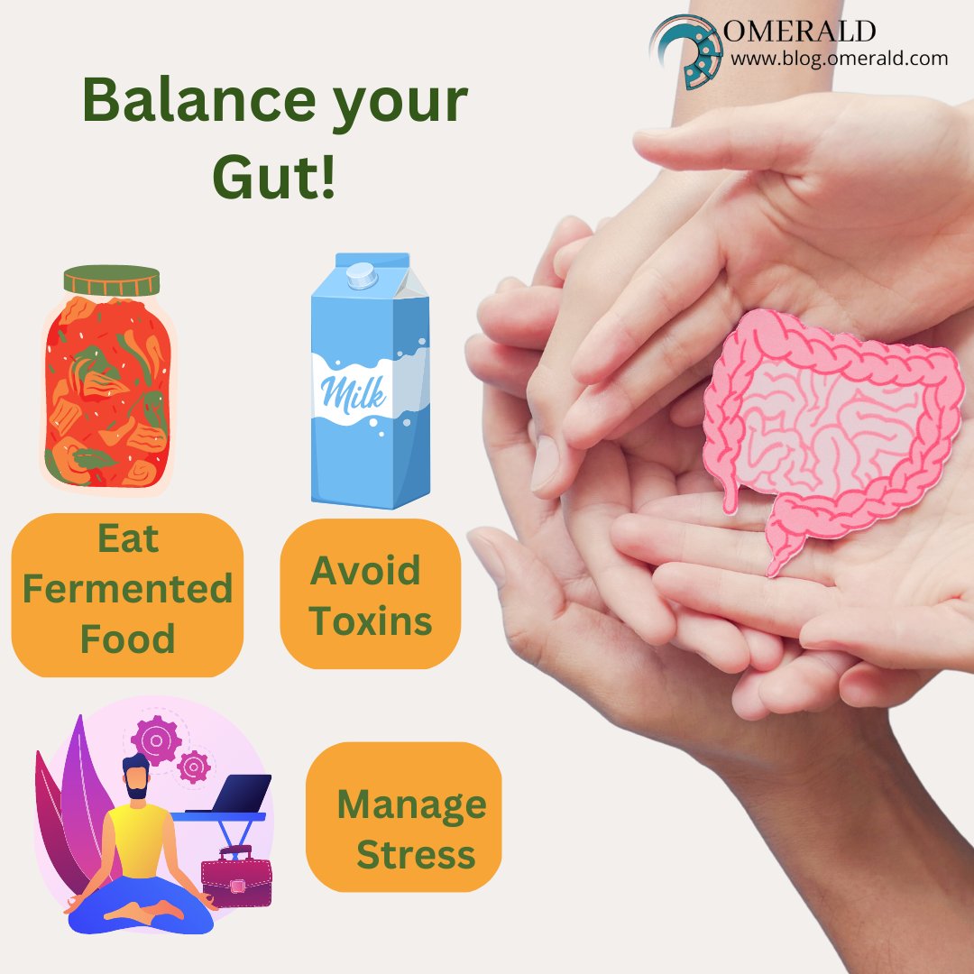 Take control of your gut health with these 5 simple tips and learn about the top gut-healing foods that nourish your gut from the inside out.

#guthealth #guthealing #probiotics #medinlife #omeraldsocial #prebiotics #fermentedfoods #healthygut #digestivehealth