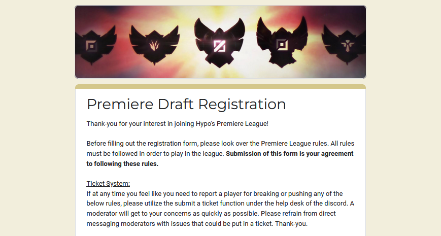 HypoTube's tweet photo. Premiere Draft is looking for casters!

Weekly competitive in-house pickup games streamed Saturdays at 9pm EST. 

Open to a variety of skill-levels and experience. 

Hoping to have another 1-2 dedicated casters to fill the desk out a bit. 

DM on Twitter or Discord; Hypo#0001 https://t.co/QxuVElP64F