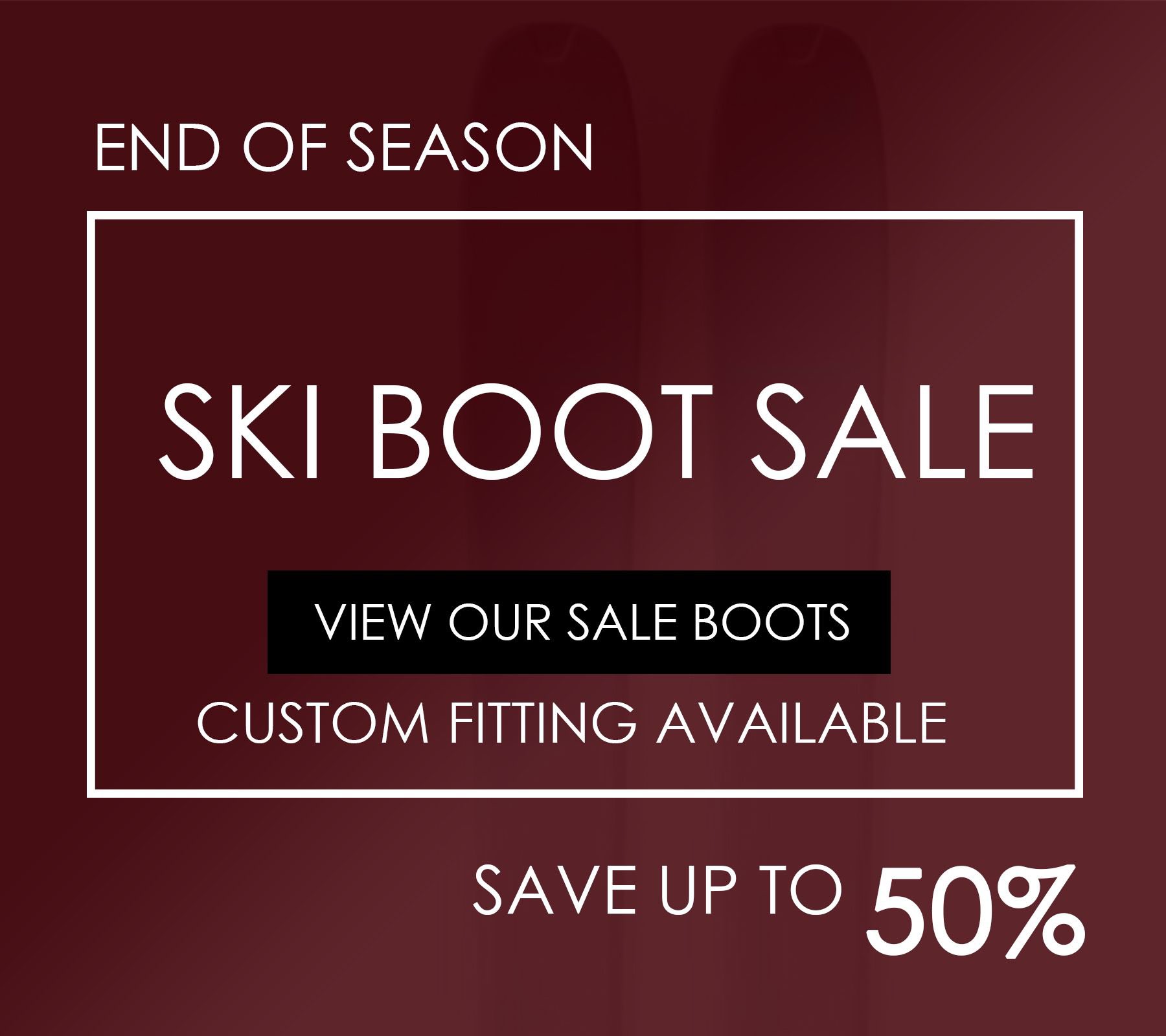 Ski boot shop sale near me