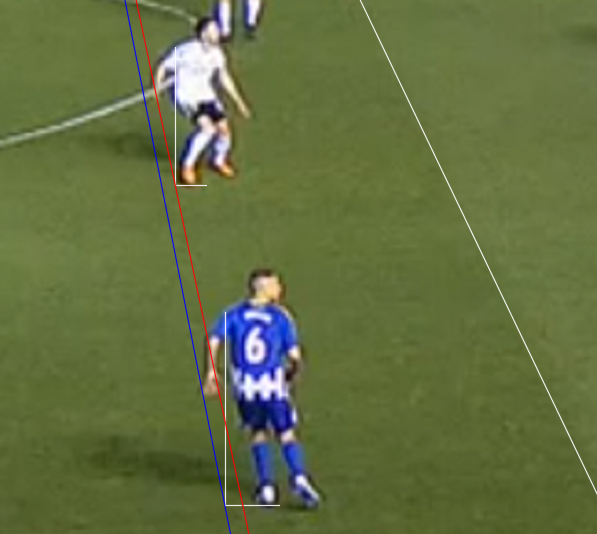 LaLigaenDirecto's tweet photo. Dos de las jugadas polémicas de ayer, en las que el VAR acierta. Tanto el jugador de la Ponferradina (Sofiane Chakla) como el del Espanyol (Adrià Pedrosa) se encuentran en fuera de juego. https://t.co/5scEfahaU7