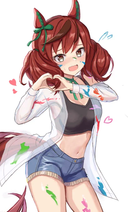 きゅ……きゅるる～～～んっ!……お願い、引かないで……。ファン感謝祭イベのネイチャ可愛すぎた。誕生日おめでとう～!#ナイスネイチャ #ウマ娘 #ナイスネイチャ生誕祭 