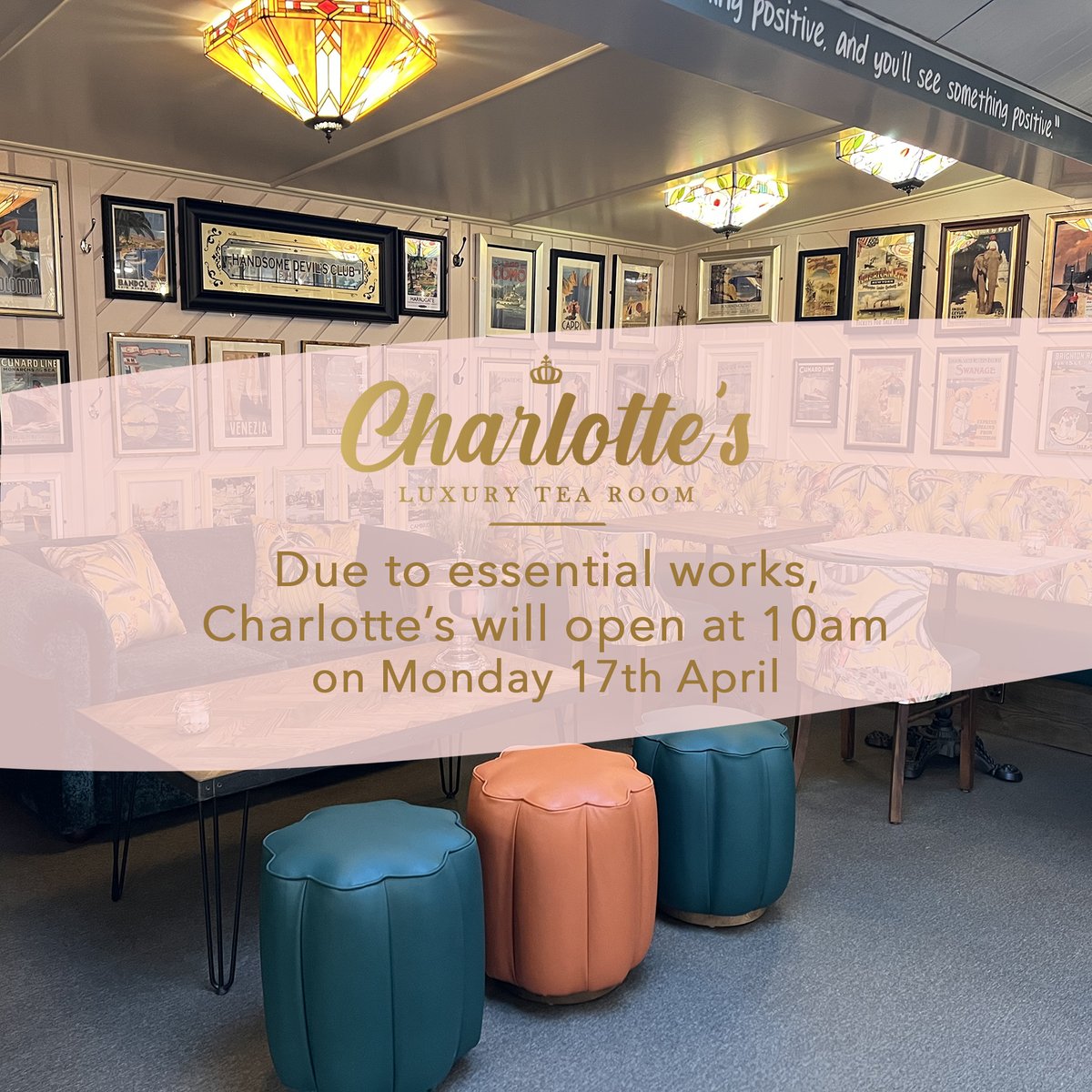 InExcessUK's tweet photo. Customer Notice!
Charlotte's Tea Room at our Salisbury Garden will be open slightly later than normal on Monday morning...at 10am!
See you then 😍

#tearoom #dineout #salisbury #gardencentre #wiltshire #monday #inexcess #dining https://t.co/0hRzXjy67O