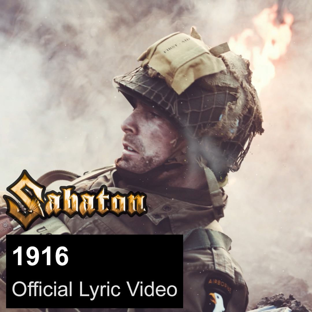 sabaton's tweet photo. Hey friends! Have you watched the official lyric video for “1916”? This one’s a little different to our usual lyric videos as you get to see some behind-the-scenes images from the music video set. 🤘 Check it out and let us know what you think! 👉https://t.co/5ty3qc70bh https://t.co/cbnPbg7IdT