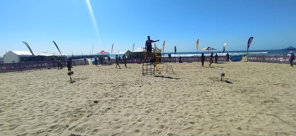 gsport4girls's tweet photo. It’s a glorious day to be at the beach 🏖️ Come join us as we continue to #ChangeTheAngle on women’s sport coverage! 

#DurbanOpen2023 #LUX #PaidPartnership @LUX_SA https://t.co/MeWEh9fefz
