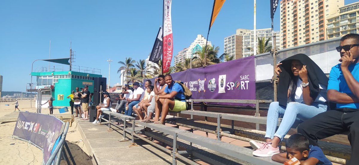 gsport4girls's tweet photo. It’s a glorious day to be at the beach 🏖️ Come join us as we continue to #ChangeTheAngle on women’s sport coverage! 

#DurbanOpen2023 #LUX #PaidPartnership @LUX_SA https://t.co/MeWEh9fefz