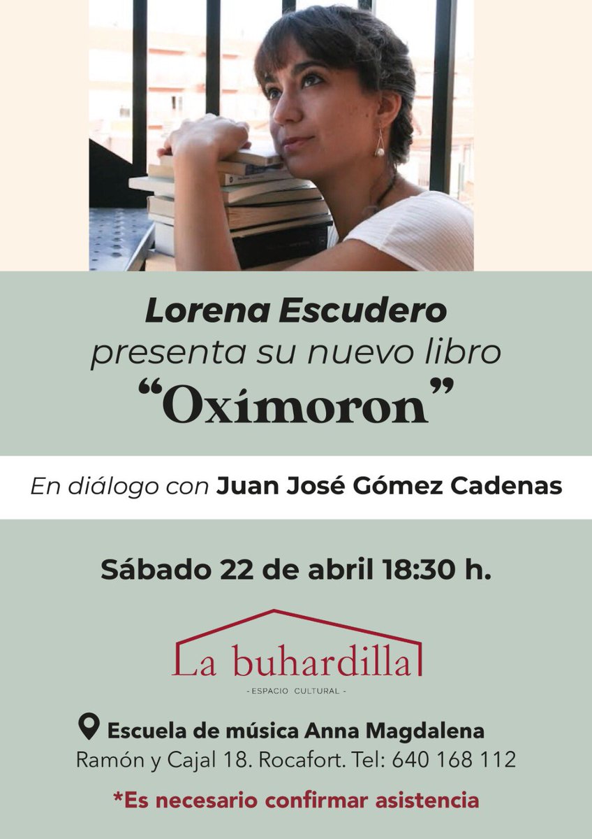 lorena_e_s's tweet photo. Si estáis por #Valencia el próximo sábado, no os perdáis esta fiesta de música e historias #microficcion #oximoron https://t.co/11m9g60Fdx
