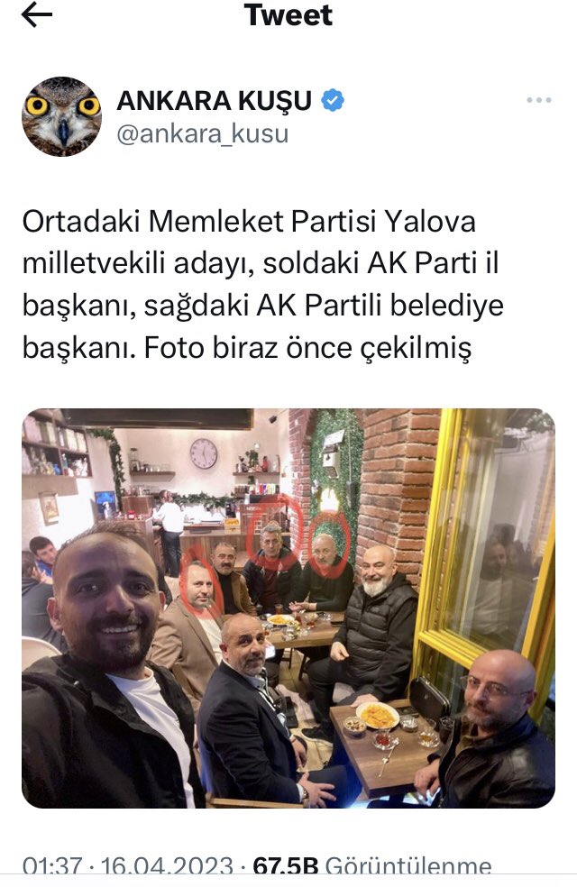 ErtanSener77's tweet photo. Fotoğraftaki kişi ben değilim. @ankara_kusu ve ona bu fotoğrafı servis eden kişi yada kişilere iyi bir göz doktoru tavsiye edebilirim. 
Ayrıca konu Yalova’ya hizmet etmekse tabiki ilkeler çerçevesinde herkes ile görüşürüm. Ben Yalova’da herkesin Milletvekilli olmaya talibim. https://t.co/OGCA5ywI7a