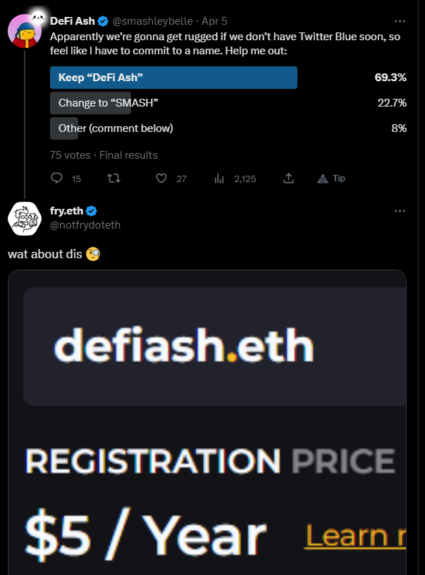 fry.eth on Twitter "Let me get this straight. You saw MY tweet where I
