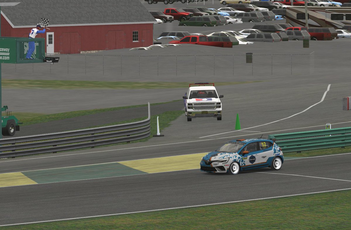 Jacob Lange showing off the new Sapphire SimSport Renault Clio Cup livery with pole and the win at #VIR

#iRacing #simracing #winning