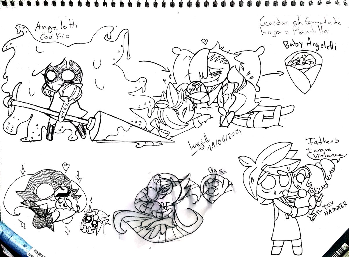 DinoLuArts's tweet photo. with babies...i have many otps #cookierun  #wildchip  #cookierunkingdom #cookierunfanart #cookierunoc #grandcream #espresseleine https://t.co/y8x8ormzyt