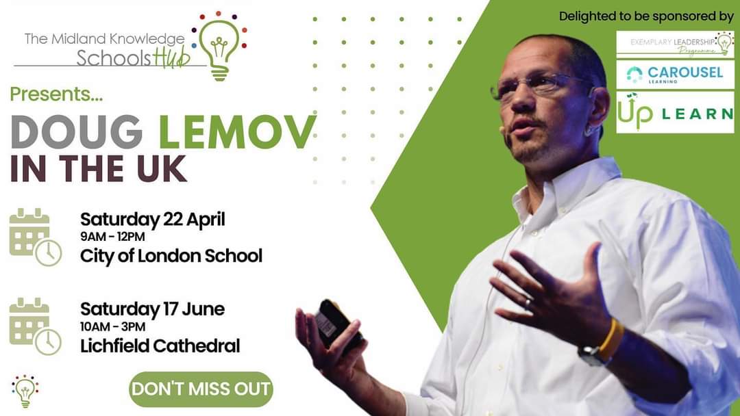 Knowledge Hub (@knowledge_ed) on Twitter photo Doug Lemov in London next Saturday..... we've virtually sold out so have been able to squeeze in a few more so extra tickets, so we have some more tickets on sale this week......
tickettailor.com/events/knowled…
<a href="/Doug_Lemov/">Doug Lemov</a>
#DouginLondon Doug Lemov in London next Saturday..... we've virtually sold out so have been able to squeeze in a few more so extra tickets, so we have some more tickets on sale this week......
tickettailor.com/events/knowled…
<a href="/Doug_Lemov/">Doug Lemov</a>
#DouginLondon