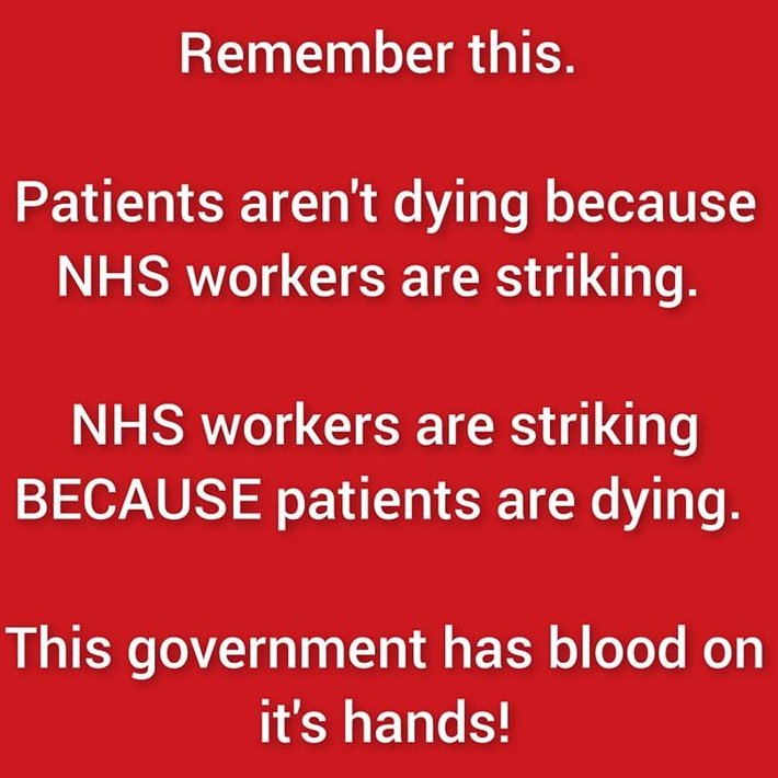 SUPPORT THE NHS STRIKES #ToriesOut283 #SunakOut174 #GeneralElectionNow #SupportTheStrikes #NHSStrikes