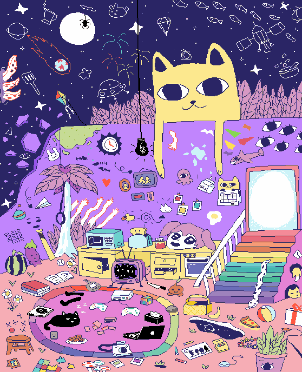 pelor_cat's tweet photo. Pure imagination I 🐱💫✨🌟
#OMORI #OMORIFANART #pixilart #pixelart https://t.co/11LAq2HJ1j