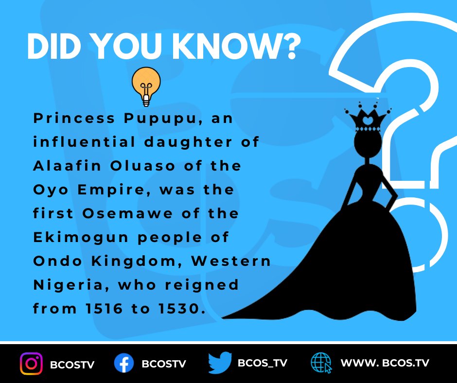bcos_tv's tweet photo. Did you know?

#fact #history #ondo #yoruba #culture #royal #bcostv https://t.co/xdrcHOQki4