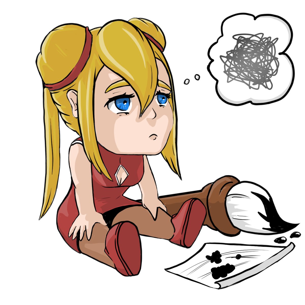 Iskazee's tweet image. Just mood 
#art #digitalart #illustration #mood #chibiart #Chibi #originalcharacter