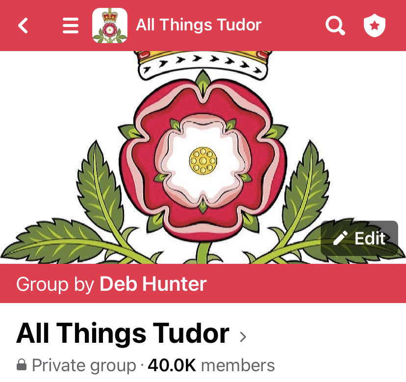 Congrats to ALL THINGS TUDOR for being the largest Tudor history fan group on the planet! 
40,000 Facebook members!!! 🏵️🫶

(I created this group in August 2019 &amp; look at us now!)

Many thanks to our members! 💘
🌟 You can join us here: facebook.com/groups/AllThin…🏵