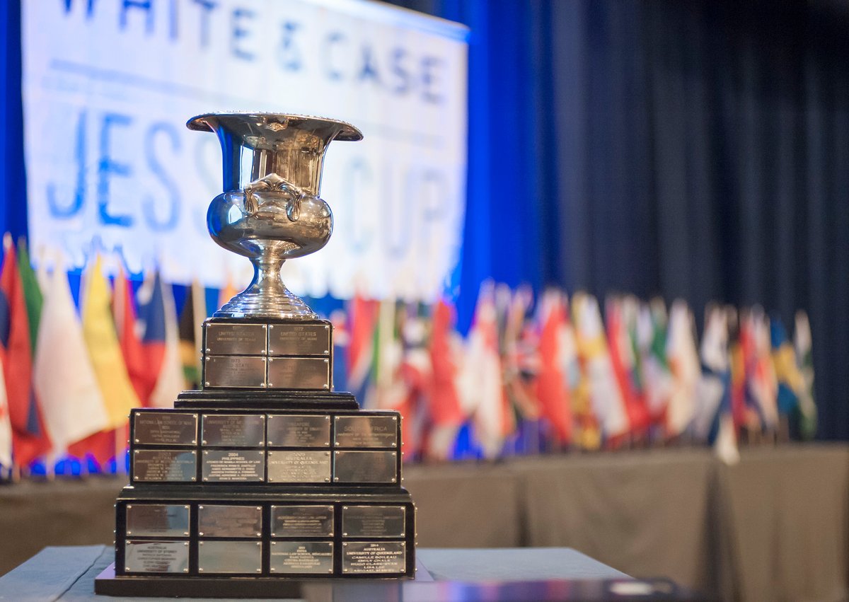 The_Jessup's tweet photo. Relive the #Jessup2023 White &amp; Case International Rounds Championship Round! https://t.co/MAePKCagCP https://t.co/BC5cMYj2KV
