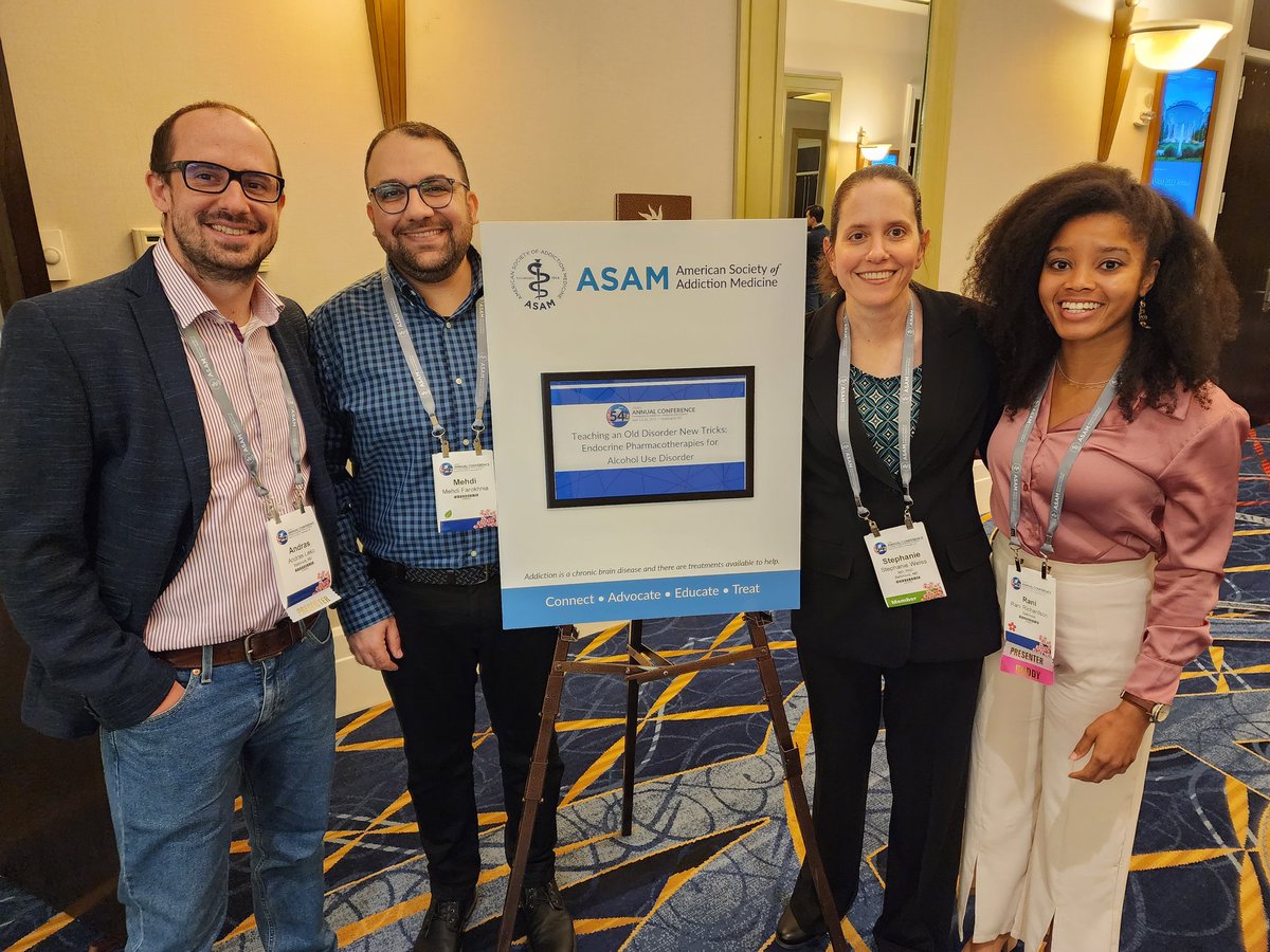 MehdiFarokhnia's tweet photo. Packed room, great discussions, and thoroughly enjoyed the cherry blossom theme of this @ASAMorg meeting 🌸
The future of addiction medicine is bright with us, I guess 🙃
#ASAM2023 #ASAM23 @IRPatNIH @NIDAnews @NIAAAnews @Lorenzo__Leggio @RaniRichardson https://t.co/0tveffkjvS