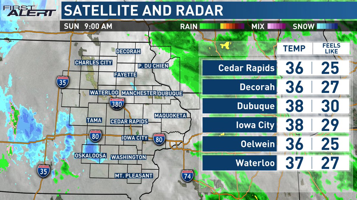 KCRGTV9 First Alert Weather on Twitter "Your current conditions and