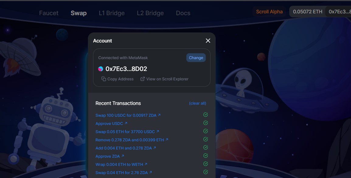 GosenLuck's tweet photo. - good site also lightweight
- smooth and fast transactions
My Address: 0x7Ec32557f13677d58a5cEA57edE8cd71c3168D02

@ZadaFinance https://t.co/DmP1sxEC7q