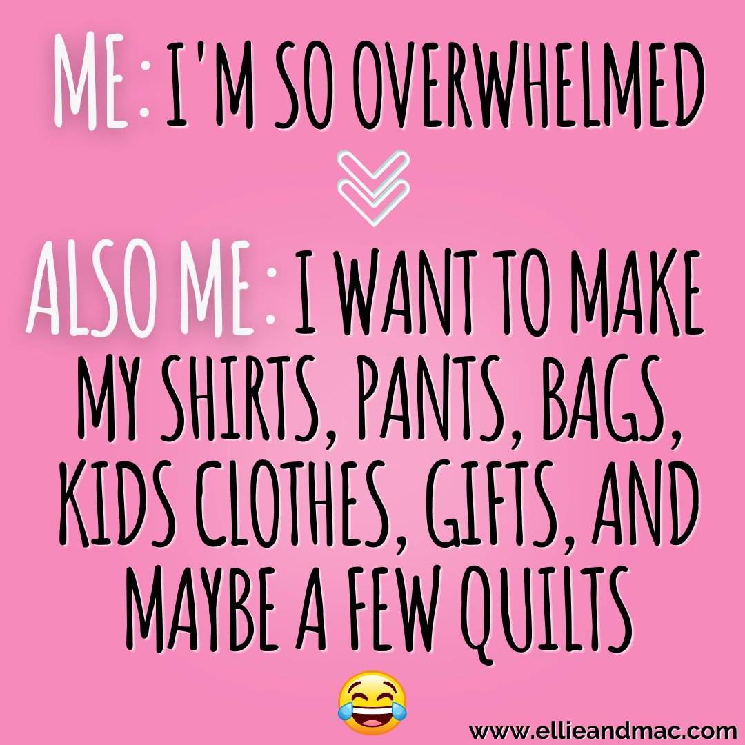 Ellieandmac's tweet photo. ππ€£ππ...but jokes aside.β‘ Why do you sew? I'd love to know your why β€
π I'll go first. I love the feeling of finishing something I get to use. It's so exciting every time!
#ellieandmac #ellieandmacpatterns #sewfunny #sewingjokes #sewinghumor #sewinghumour #whydoyousew https://t.co/cvZdTabWqK