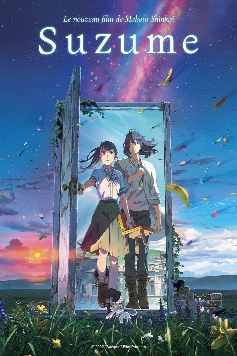 Inku_fr's tweet photo. 🇫🇷🚨 PLUS DE 100 000 personnes sont partis voir le film SUZUME de Makoto Shinkai (Your Name) en France ! https://t.co/zvKlo0ocqC