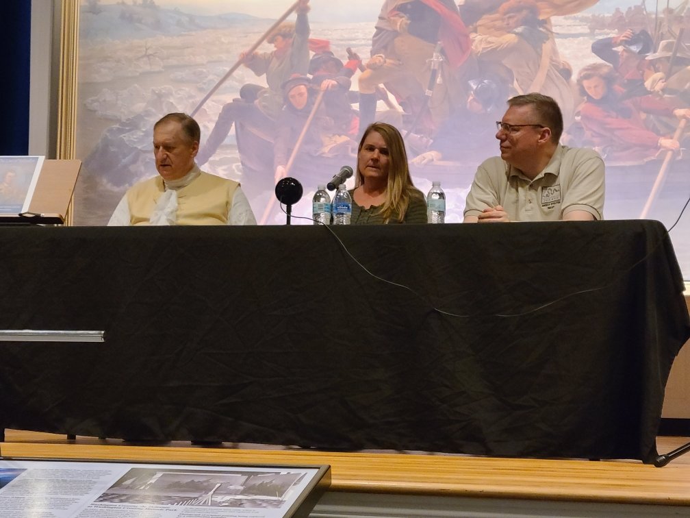 SalinaBBaker's tweet image. Agreed! Life was great yesterday at our Authors of the American Revolution Congress at Washington Crossing Park. I was on a panel with General Washington talking about the Ten Crucial Days. Kiersten was our moderator. @AuthorsCongress