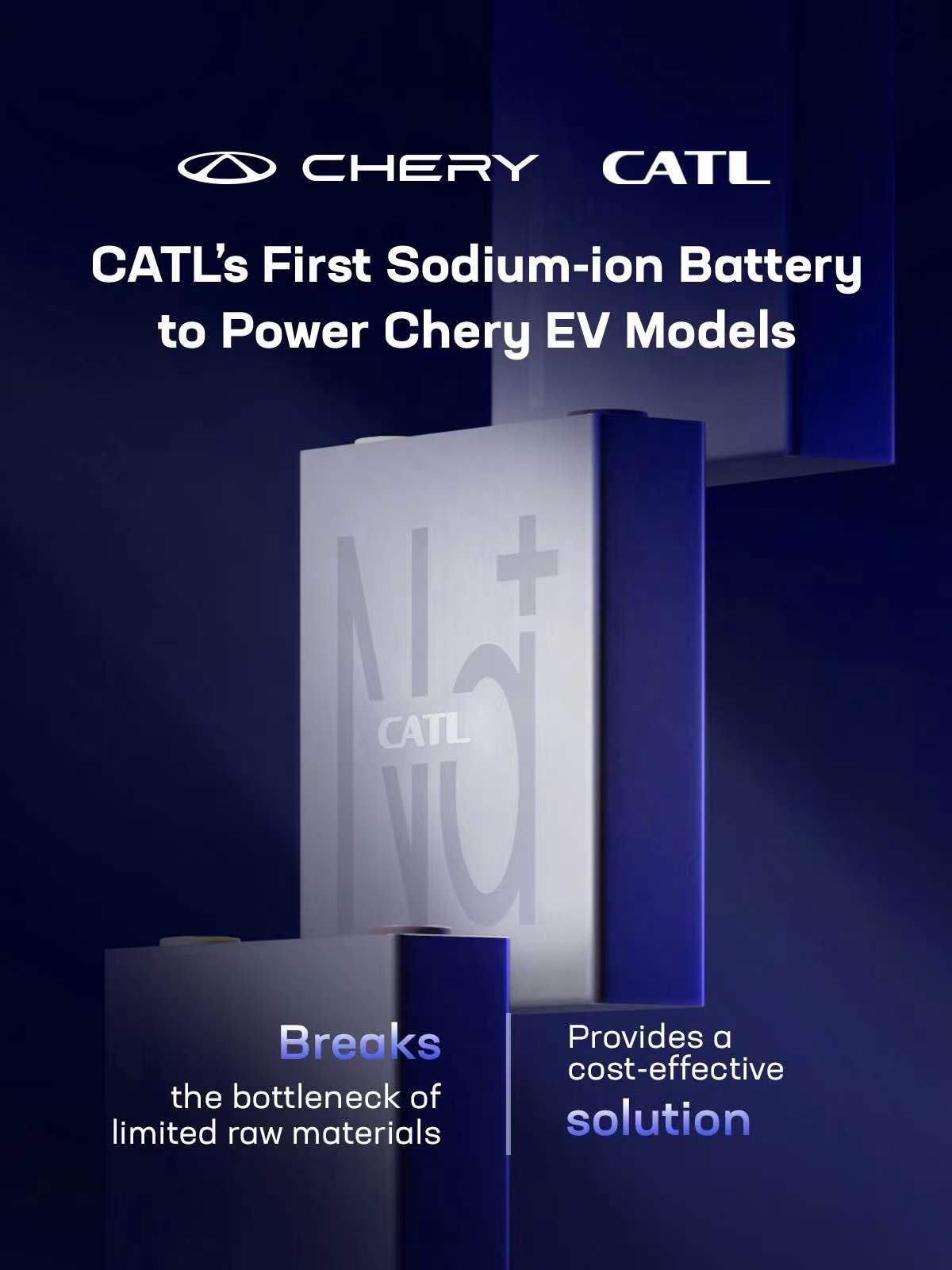 CATL on Twitter "Our first sodiumion battery will power the Chery EV