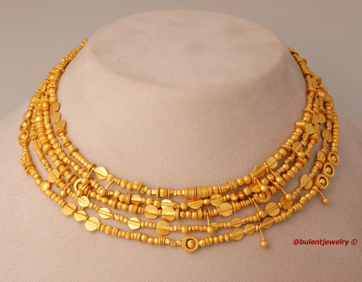 bulentjewelry's tweet photo. Troy Necklace. 24 Karat Pure Gold, Traditional Style Ancient Hand Made &amp; Hand Hammered. Special Design!

#ancientdesign #antique #antiquejewelry #ancientjewelry #ancientluxury #puregold #puregoldjewelry #24karatgold #24k #bespokejewelry #jewelry #jewellery ##bronzage #troy https://t.co/6HB8xJgXr9
