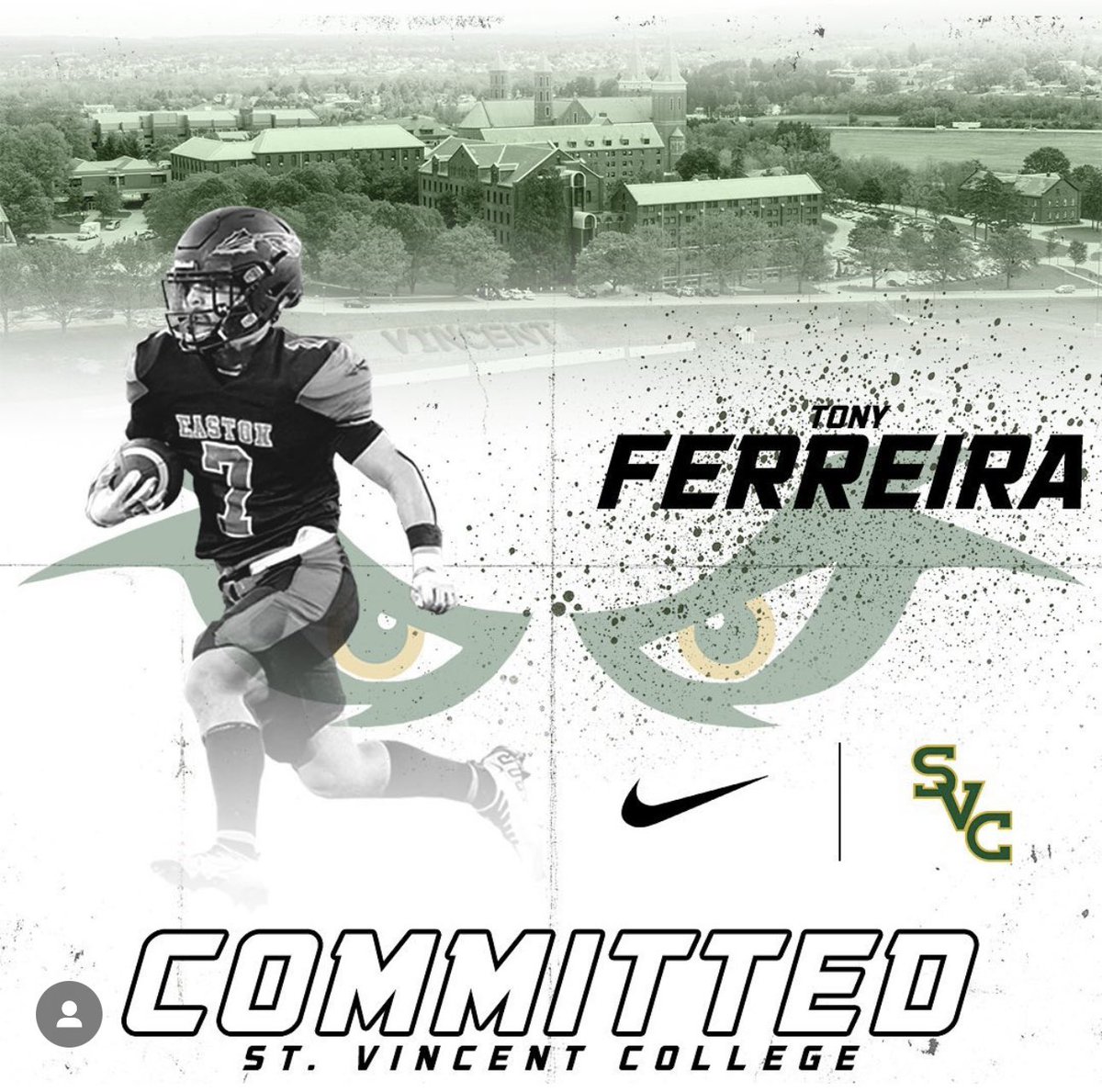 Excited to announce my official commitment the the St Vincent College!! I would like to thank all of my friends, family and coaches for everything they have done for me! Let’s work!! 🔰🔰
<a href="/CoachSmetanka/">Aaron Smetanka</a> @SVC_Football