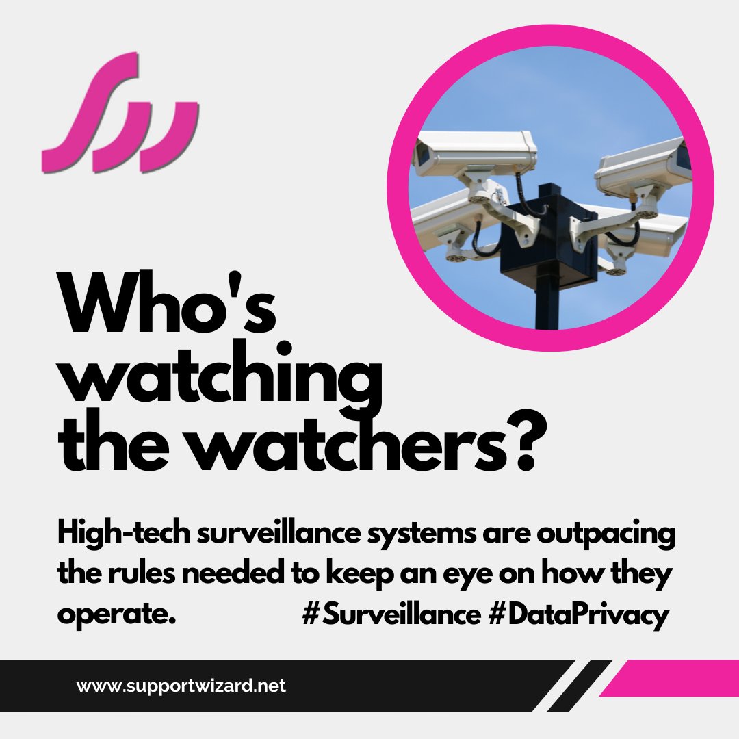supportwizard's tweet photo. Who's watching the watchers? High-tech surveillance systems are outpacing the rules needed to keep an eye on how they operate.

#Surveillance #DataPrivacy
https://t.co/3NLW1Q3HqN https://t.co/3ePp1UNAct