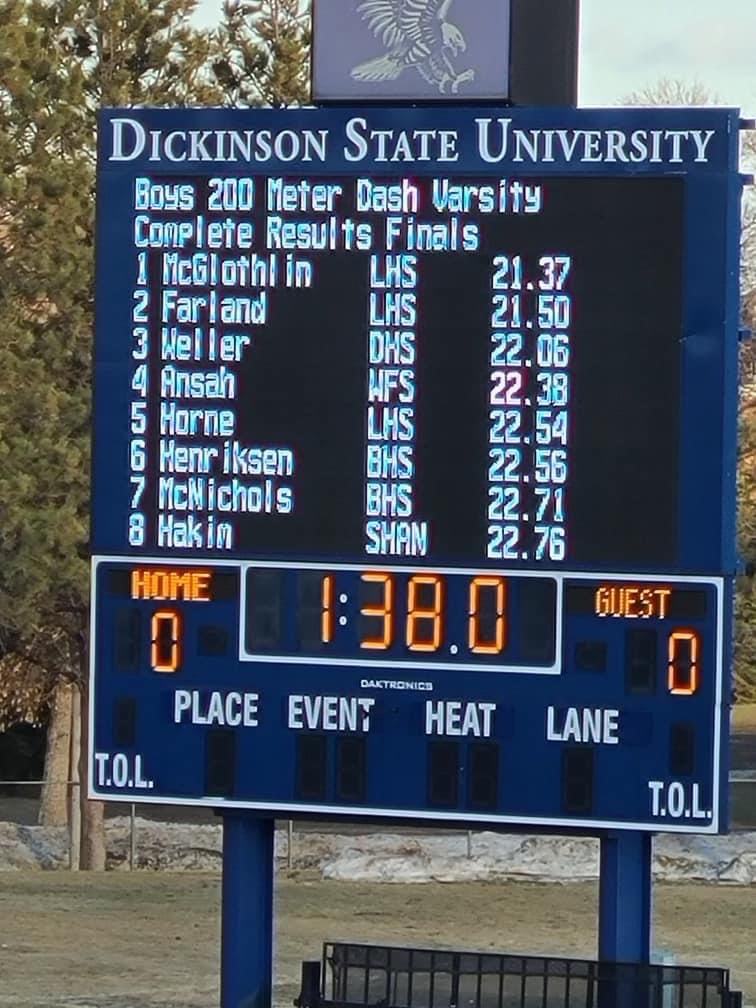 Some fast Cats yesterday. Snow also won the 400m.