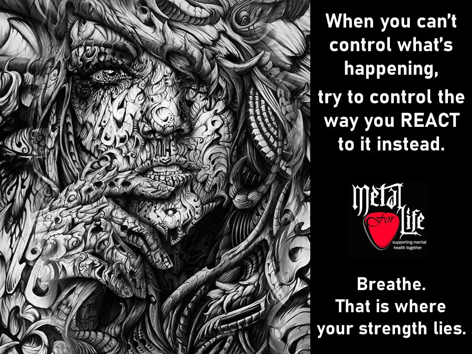 You're in charge. We're ready when you are. Metal for Life NI - supporting mental health together 🤘❤️
#stressawareness #riseabove #takecontrol #emotionalintelligence #mentalwellbeing #mentalhealth #metalheads #rockers #metalcommunity #charity #NorthernIreland #peersupport