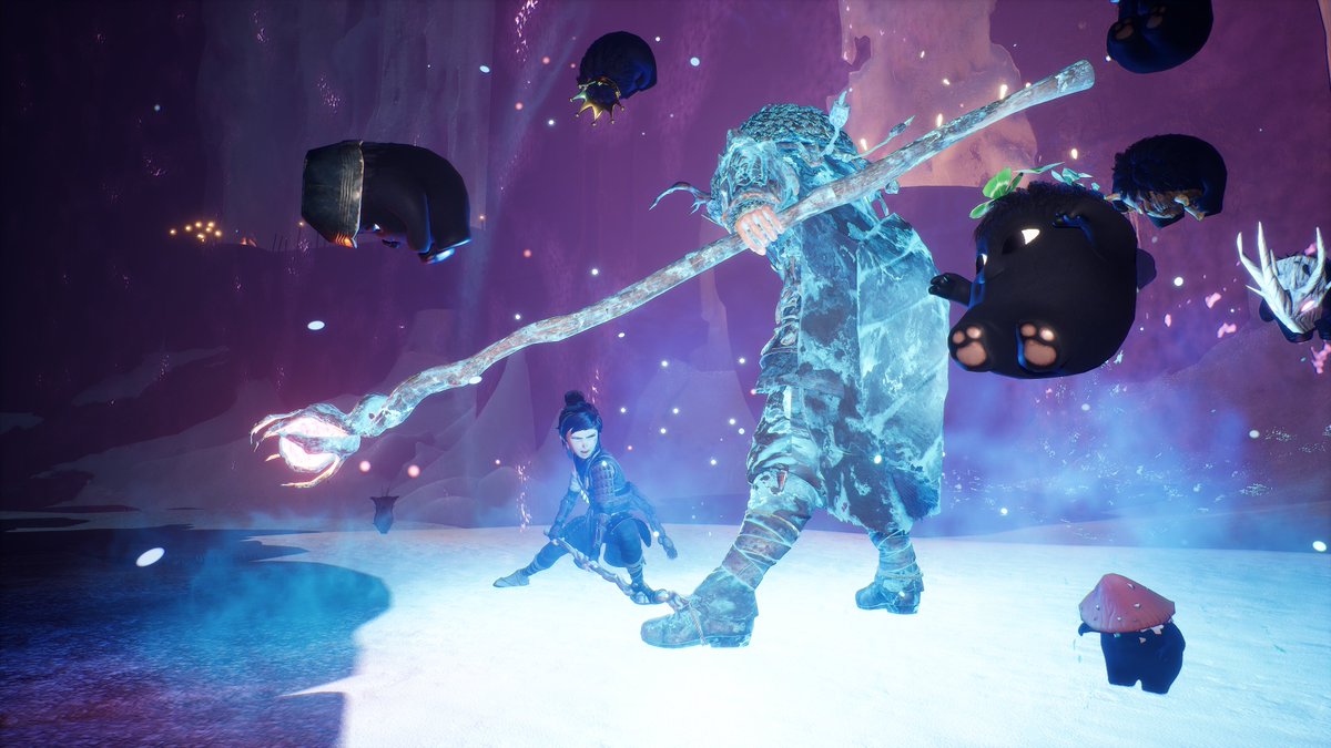 TonkPlays's tweet photo. kena vs toshi
#photomodeon kena: bridge of spirits
#KenaBridgeofSpirits #Kena https://t.co/aMZvlJ4m0w