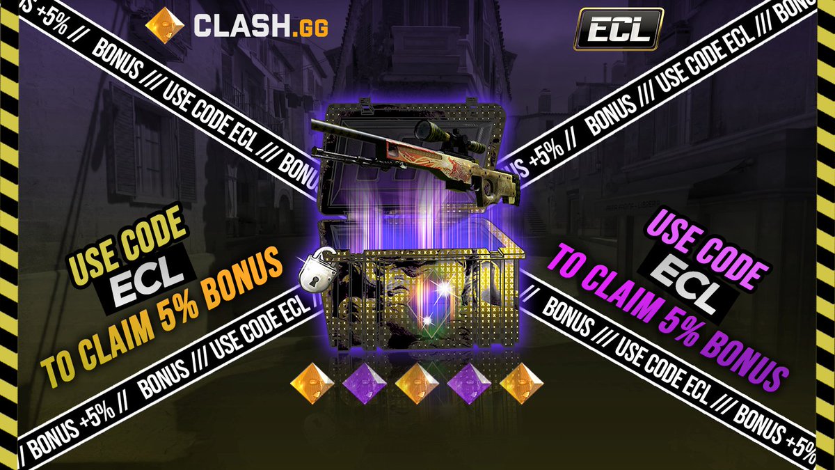 Is it a🐦? Is it a✈️?

No! It's a 5% deposit bonus you can get on clash.gg/r/ECL with the code 'ECL'(up to 100$) every 24 hours!💰

🔞