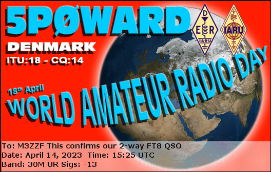 ukradiom3zzf's tweet photo. Coming up to World Amateur Radio Day a couple of E-QSL's from some WARD Stations.
#WorldAmateurRadioDay #hamradio #hamr #AmateurRadio #eqsl #alwaysqsl #M3ZZF https://t.co/FMvdQEaobx