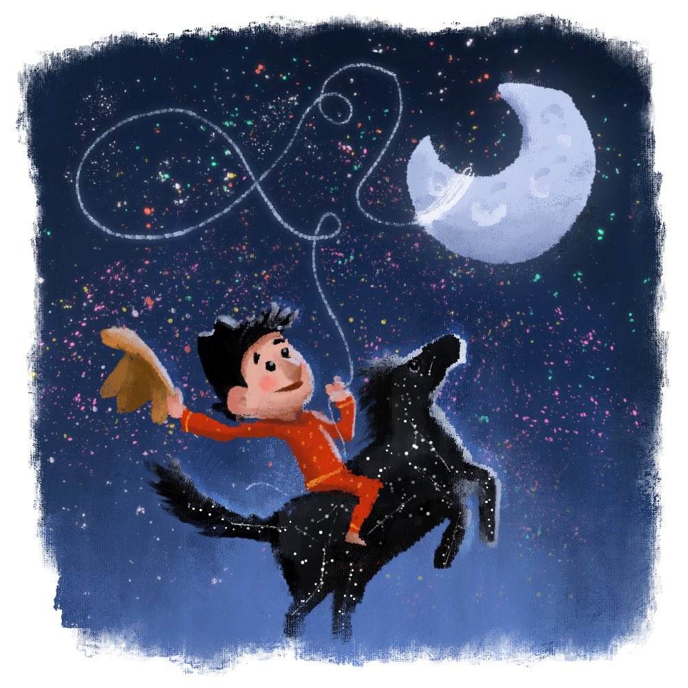DavidJMacias's tweet photo. I updated my childrenโs illustration portfolio, Have a look! Here Lasso the moon.
https://t.co/IuaCCIEsfY
#illustration #literaryillustration #picturebooks #seekingrepresentation #publishing #cute #lassothemoon https://t.co/h47YiKqHK0