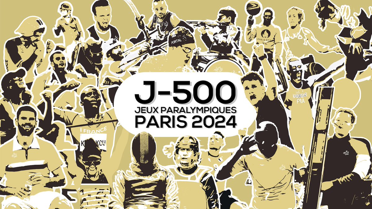 J-500 pour les jeux Paralympiques 2024, nos athlètes se préparent et la France 🇫🇷 entière aussi, les volontaires en situation de #Handicap également. Montrons au monde entier que notre pays  🇫🇷 donne sa place à chacun #jop2024 #societeinclusive <a href="/EquipeFRA/">Equipe France</a>