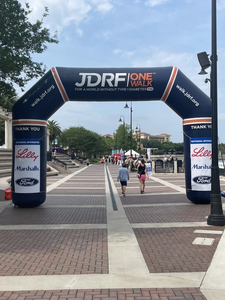 Happening Now! JDRF ONEWalk to raise awareness for Type 1 Diabetes. The PLD team is supporting OCPS by walking for our families.