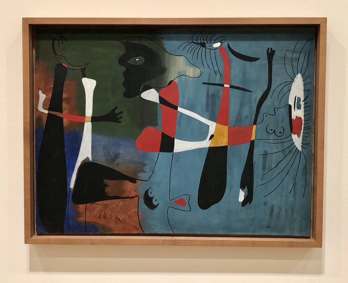 Joan Miró, Peinture 1934, oil on canvas, Guggenheim Bilbao #guggenheimbilbao #joanmiró #artofspain #weswaugh #ncartists #watercolorpainting #boonenc #modernism