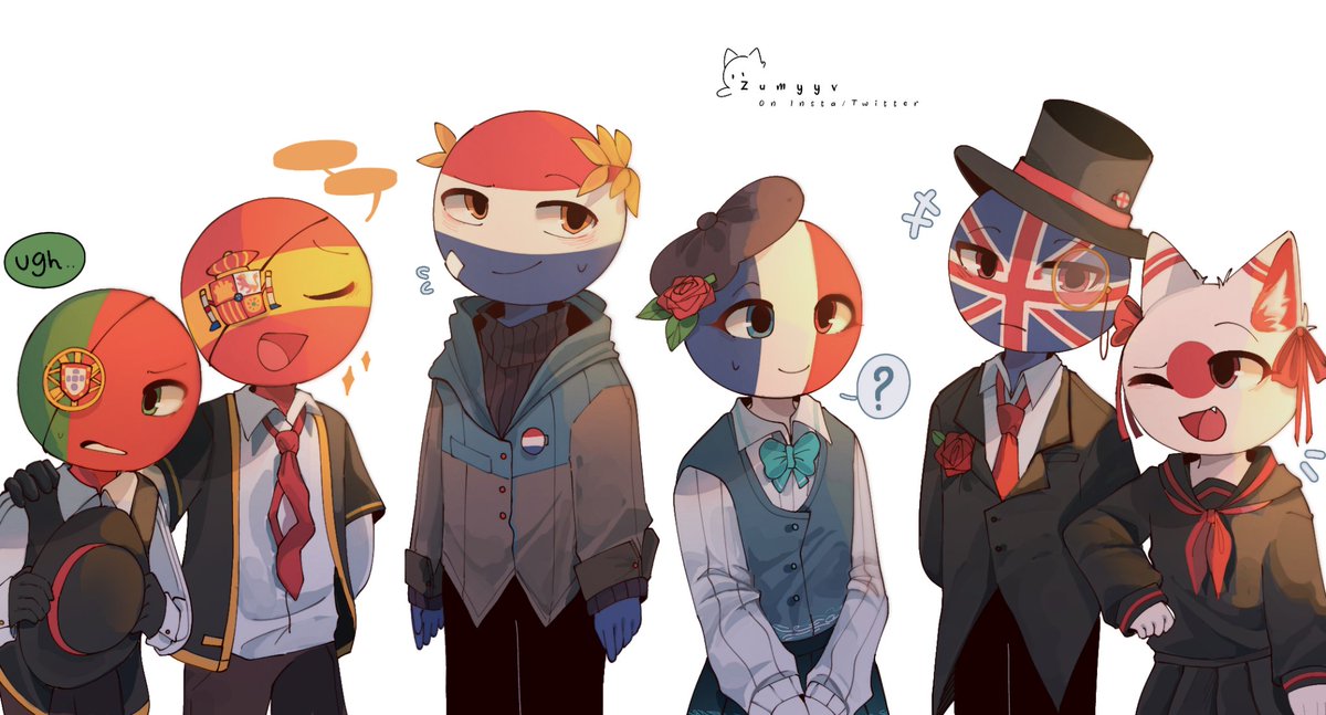 ROZKiO_ei on X: Countryhumans 12 character selections #CountryHumans   / X