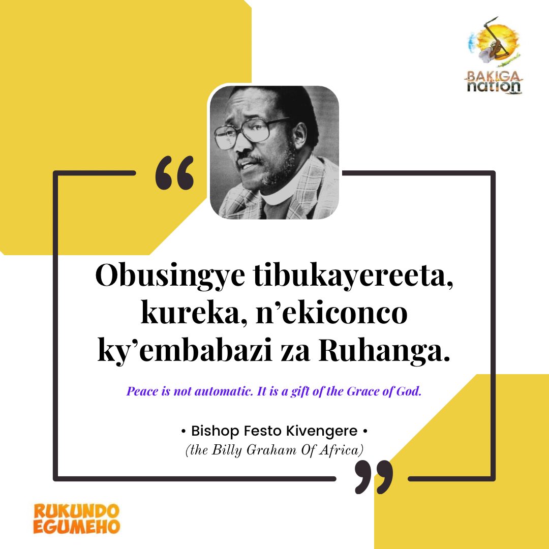 #Obusingye • #Peace 

Turabendeza Sande Enungi. 

#BishopFestoKivengere 
#BakigaNationAt8yrs 
#RukundoEgumeho #11thEdition
#3rdJune 
#RuhangaNoWamani 
#CelebrationOfOurCulture