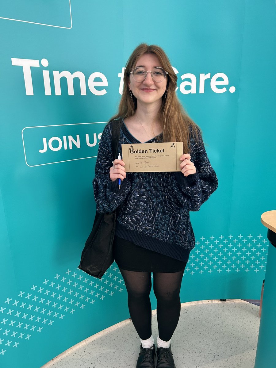 Kirsty Ditcher (@kirstyditcher) on Twitter photo One very happy lady leaving the <a href="/RJAH_NHS/">RJAH Orthopaedic Hospital</a> recruitment event today with a job offer. Leah is a student nurse due to qualify in August and has secured a position within theatres on qualifying. Well done Leah and welcome to team #RJAH One very happy lady leaving the <a href="/RJAH_NHS/">RJAH Orthopaedic Hospital</a> recruitment event today with a job offer. Leah is a student nurse due to qualify in August and has secured a position within theatres on qualifying. Well done Leah and welcome to team #RJAH